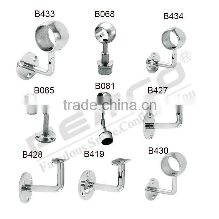 Removeable inbox balustrade handrail bracket for glass
