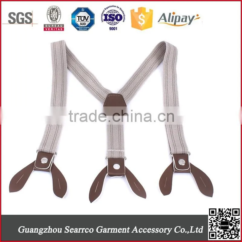 New design jeans genuine leather suspender belts