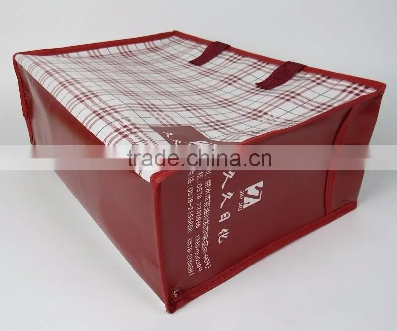 Promo Polypropylene Laminated Non Woven Bag With Zipper
