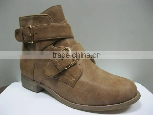 HY2077 free sample purple boot with buckle