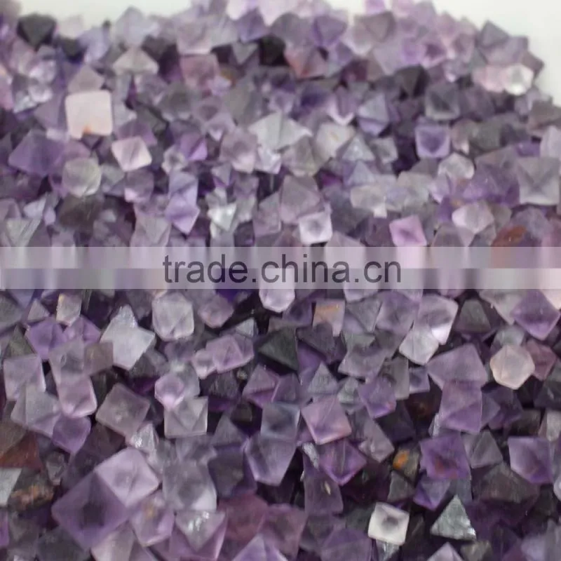 purple color rough fluorite quartz tumble stone