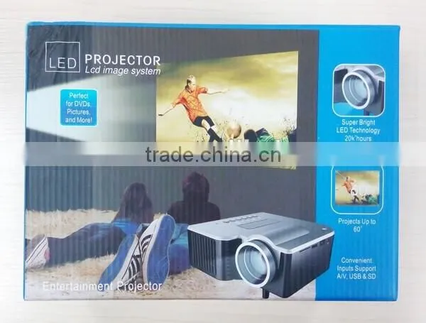 Pocket game mini projector HDMI mini projector UC28+ Support HDMI Cheapest 1080p LED pico projector
