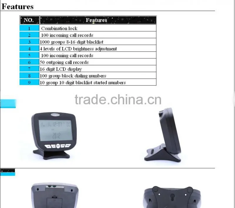 china factory top sale TM-PA009A Pro Call Blocker black list blocking calls with factory price