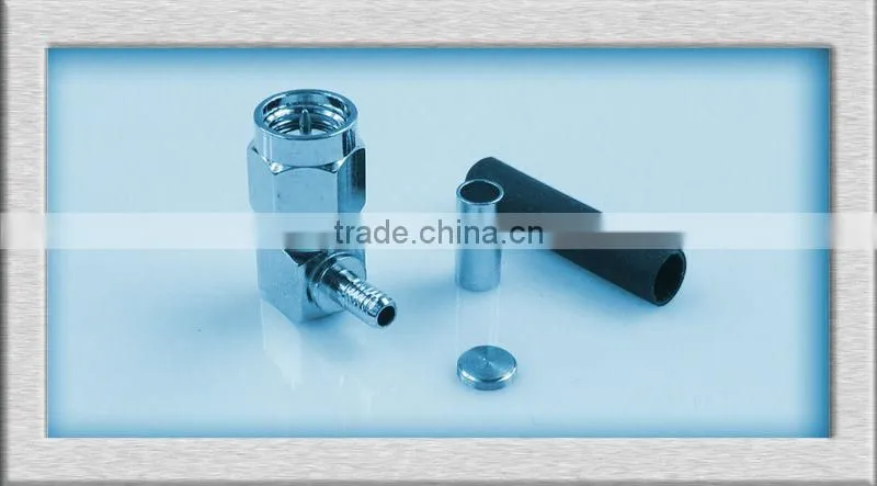 Crimp type coaxial male sma connector
