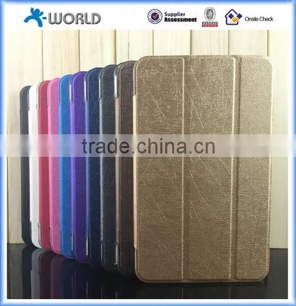 Folio Leather Case Clear Back Case with Stand for Samsung Galaxy Tab A 7.0, Leather Tablet Case for Samsung Tab A 7.0 (T280)