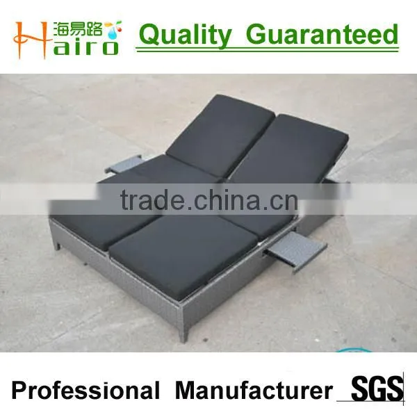 sgs tested wicker outdoor patio sun lounger