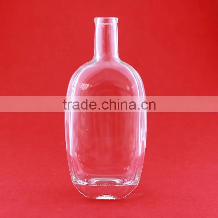 Wholesale good quality bulleitesd brandy bottles alcohol bottles frosted liquor 500ml spirit bottles
