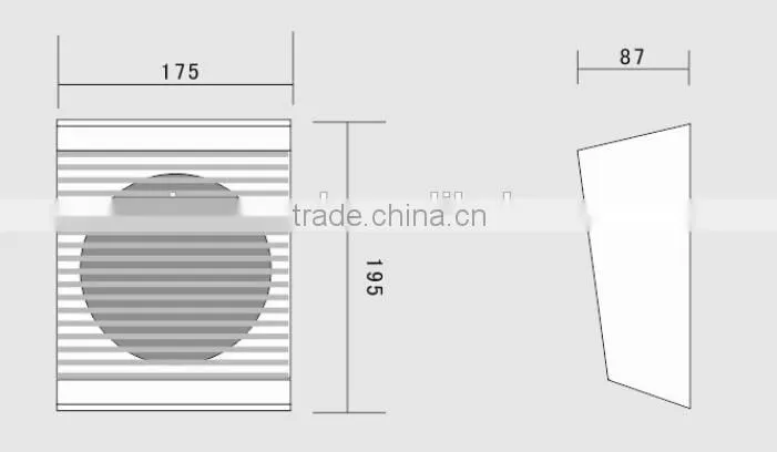 WS-623 series 2016 hot sale indoor wall hanging speaker, pa speaker box