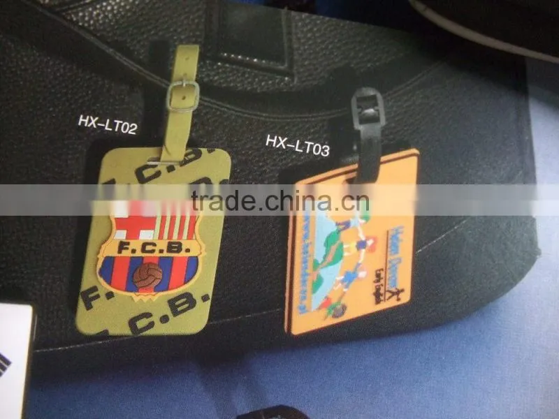 Embossment Soft PVC Travel Name Tag For Kid Travel