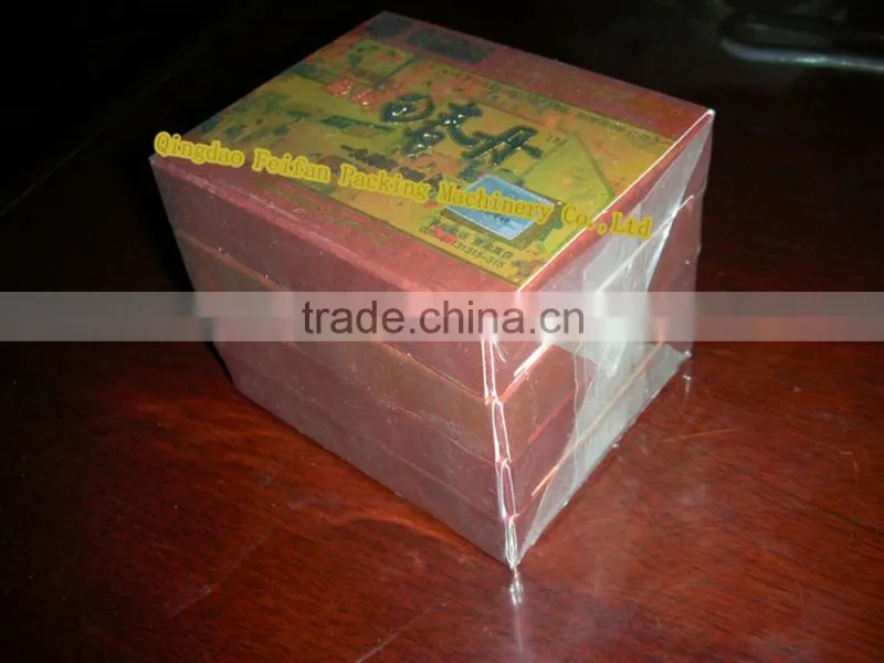 3-D cellophane box packing machine