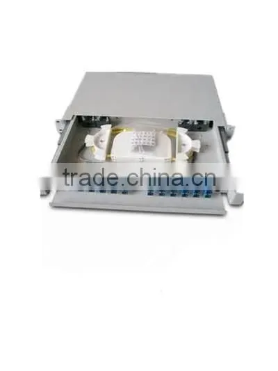 1U 19inch Rack-mount drawer type 12 ports fiber optic patch panel