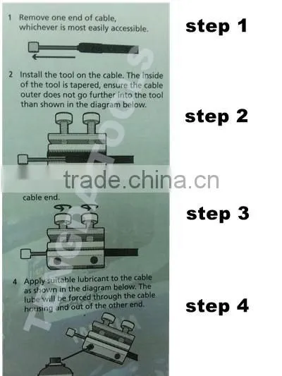 TENGDA TOOLS Dual Screw Cable Luber, Cable Luber, Motorcycle Tool