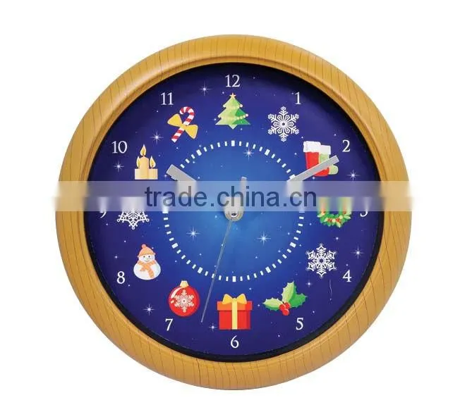 10 inch plastic hourly animal sound wall clock