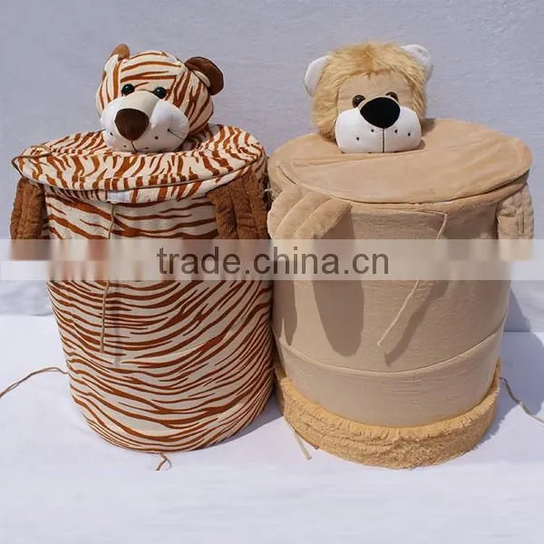 Folded hamper basket