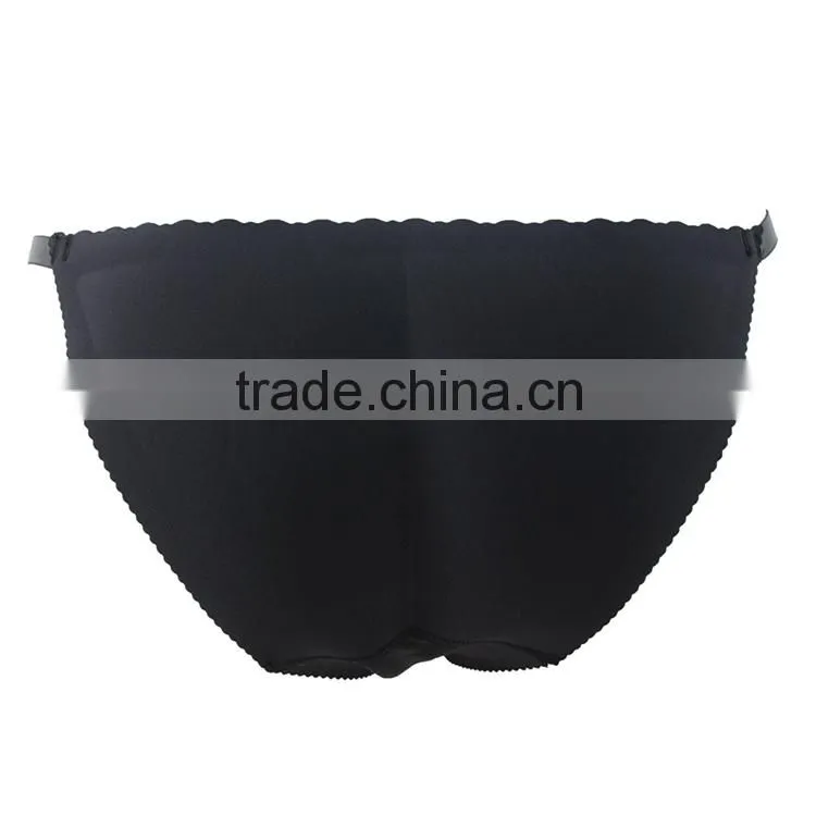 2015 triangle fashion new arrival cotton pad woman waist panties and butt lifter panties push up unmove cotton pad panties