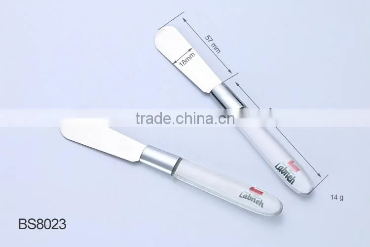 Novelty customize logo plastic handle unique butter knife