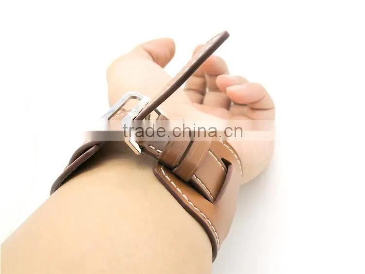 OEM Factory Wholesales Replacement sport cuff wrist watch leather band for iwatch