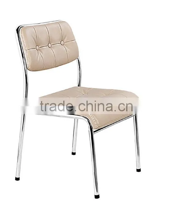 leather office chair reception no arm stackable chair AH-20