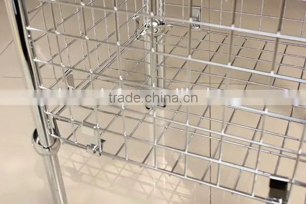 Cheap!Chrome Metal Grid Dump Bin,Easy Assembling Widely Used in Store