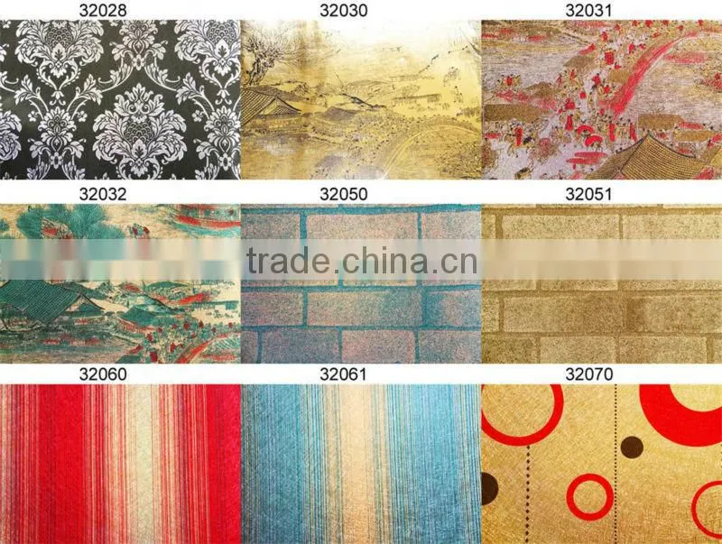 silver foil wallpaper/silver metallic wall paper/silver wallpapers
