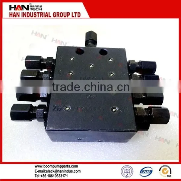The 6 holes chip distributor Grease Pump concrete pump spare parts for sany putzmeister schwing cifa junjin ihi
