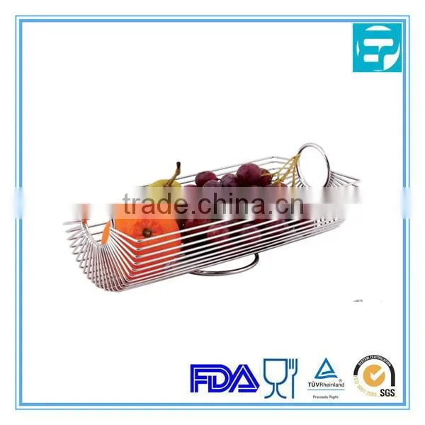 stainless steel fruit basket with foot