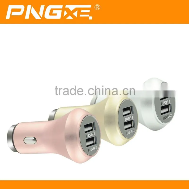 new products 2016 cell phone metal usb car charger for iPhone 6