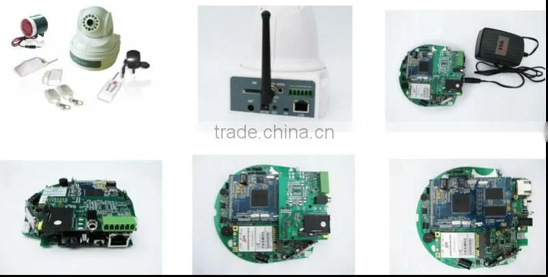 3g wireless home security alarm camera system Entry/Exit delay to arm/disarm function
