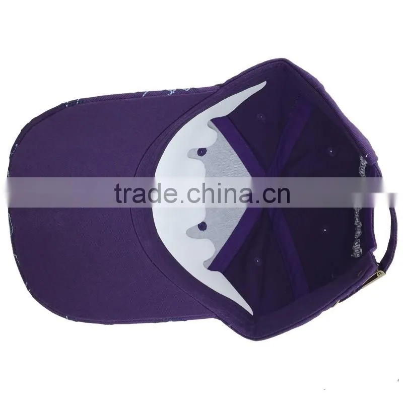 Latest embroidery high quality blank 6 panel baseball cap without logo
