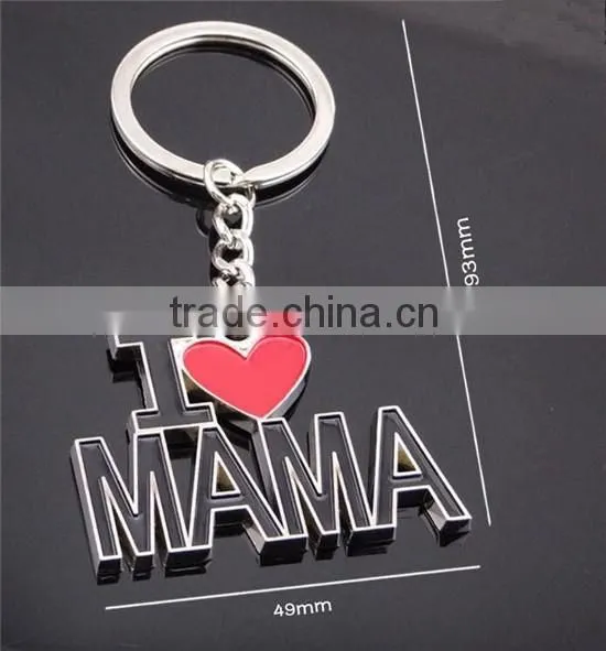 Promotional enamel metal keychain custom wholesale