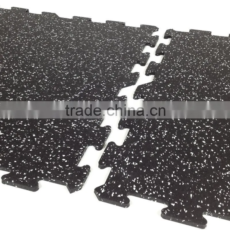 Fitness Equipment Heavy Duty Interlocking Rubber Flooring