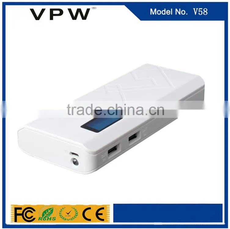2016 Rechargeable Li-ion Battery Power Bank Rechargeable Li-ion Battery Power Bank With LCD Display 10000mAh power bank charger
