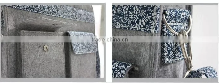 New Fashion flower lady Felt Laptop Bag(FTB16-008)