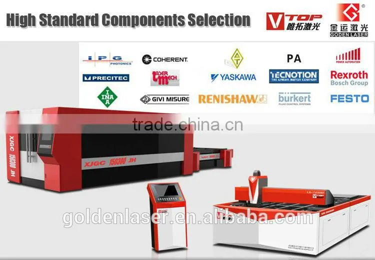 500W / 1000W / 2000W Stainless steel / Aluminum / Copper / Iron / Steel Metal CNC fiber laser cutting metal