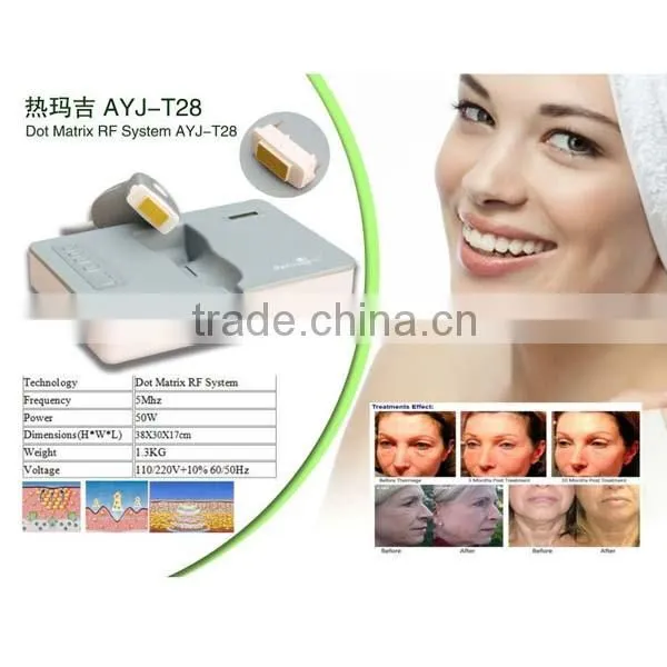 AYJ-T29(CE) fractional rf microneedle machine for home use/rf lifting machine/rf face lifting machine