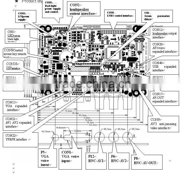 led driver circuit assemble led color pcb board