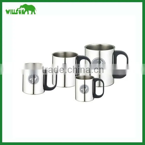 double wall stainless steel mug with lid