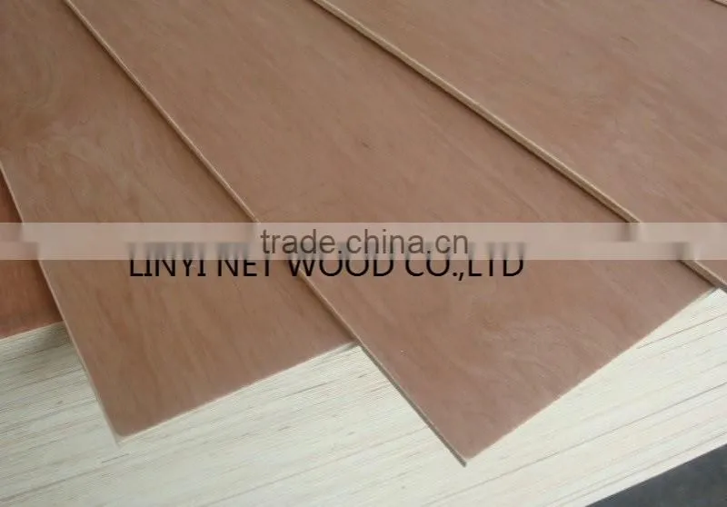 4x8 10mm Indoor Usage Furniture Grade Commercial Okoume Plywood