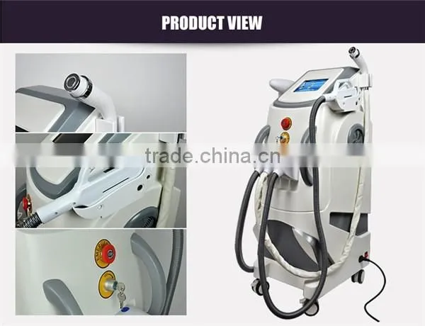 Professional Elight Ipl Rf Nd Yag Laser Tattoo Removal Machine