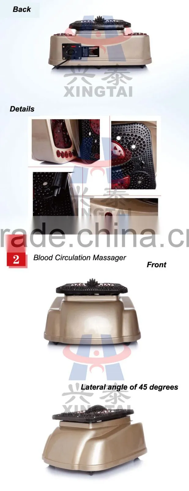 XT-8805-7 Body Vibrating Infrared Function Magnet Theatment Health Care Blood Circulation Beautify Leg and Foot Massage Machine