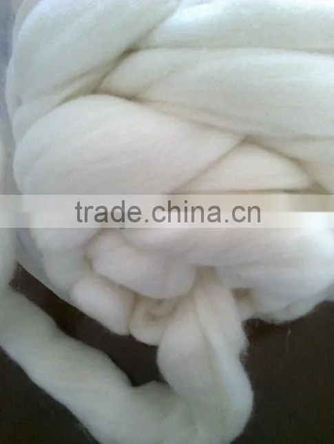 100S 16.5um 65mmh/55mmh/50-65mm 100% Australia wool roving top fiber