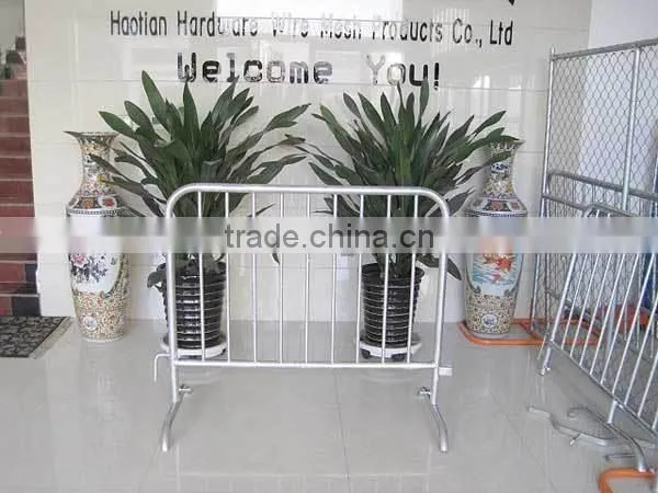 hot dipped galvanized after welding temporary fence welded pipe crowd control barrier queue control fence panel