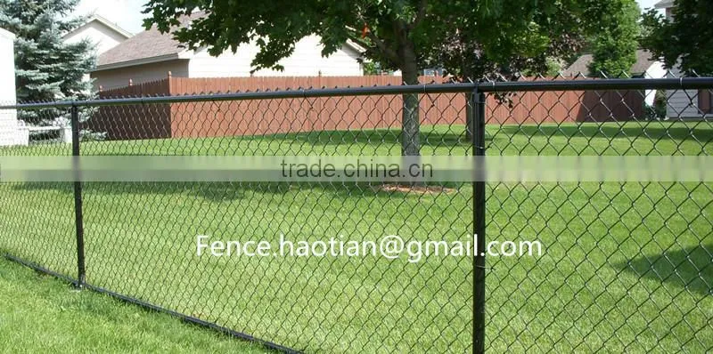 3.5mm PVC coated wire woven 50x50mm mesh aperture Cheap chain link fence