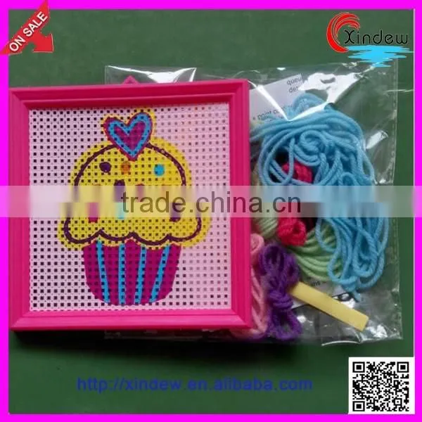Kid DIY cross stitch