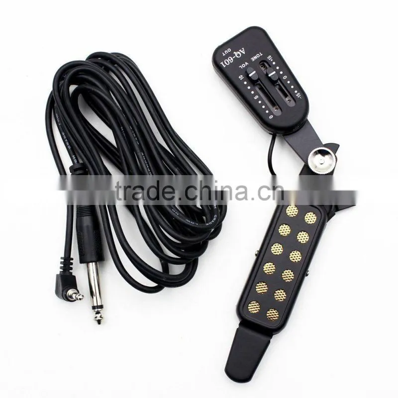 AQ-601 Acoustic Guitar Pick up Wire Amplifier Speaker + Volume/Tone Control Box