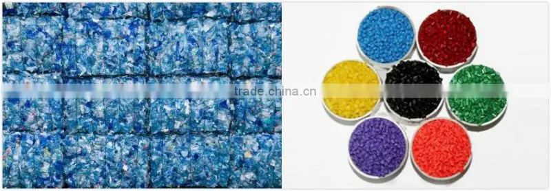 Plastic bottle textile recycling machine crusher washing extruding line