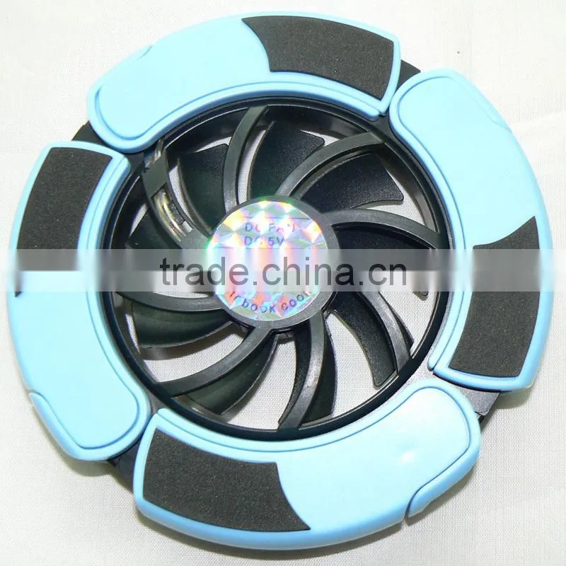 Cheap Stock cool fan notebook cooling pad USB Cooling Pad Flaming wheel Laptop Cooler Pad Fan for Laptop Notebook