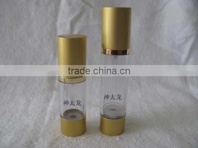 AS airless bottles aluminioum lid 15ml and 50ml