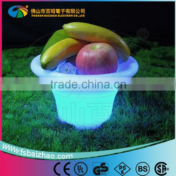 Plastic Colorful changing remote LED ice bucke LED lights