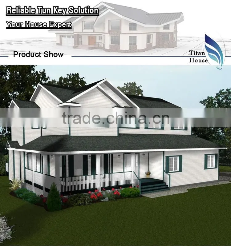 2 Storey Steel Architecture Prefabricated Home Villa Design